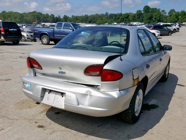 1G1JC524927457840 - 2002 CHEVROLET CAVALIER B SILVER photo 4