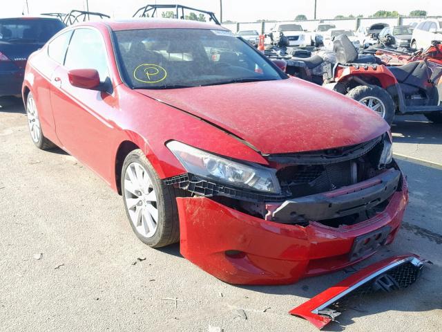 1HGCS22828A013314 - 2008 HONDA ACCORD EXL RED photo 1