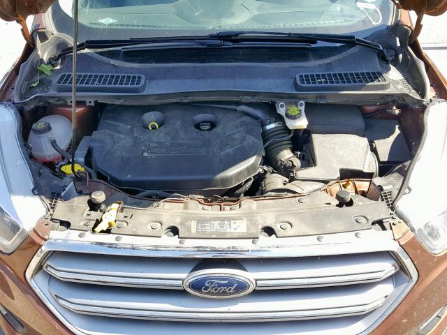 1FMCU9J99HUD41318 - 2017 FORD ESCAPE TIT ORANGE photo 7