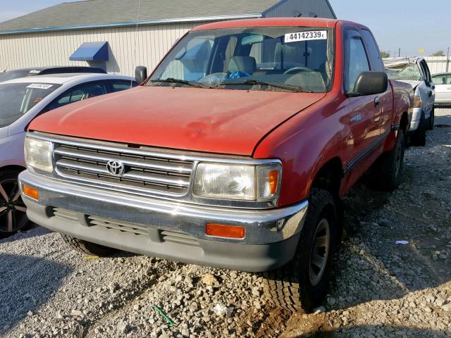 JT4VD22E3S0012984 - 1995 TOYOTA T100 XTRAC RED photo 2