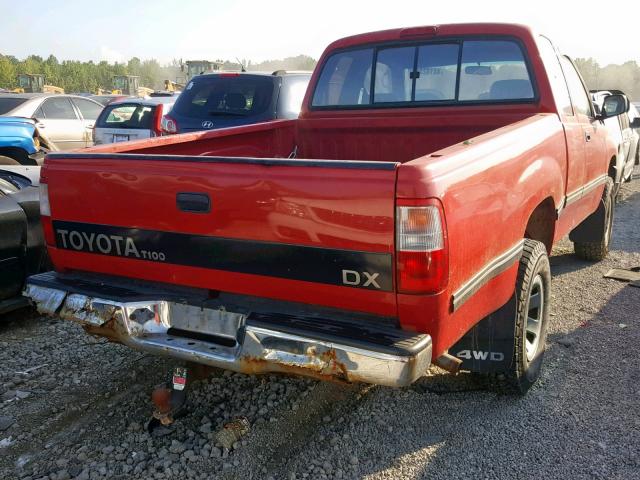 JT4VD22E3S0012984 - 1995 TOYOTA T100 XTRAC RED photo 4