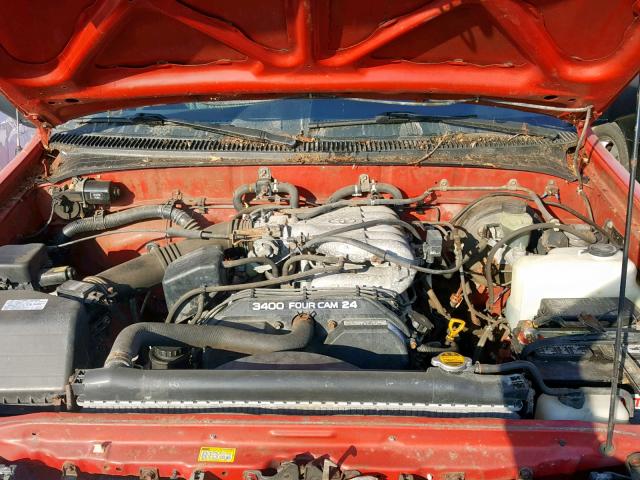 JT4VD22E3S0012984 - 1995 TOYOTA T100 XTRAC RED photo 7