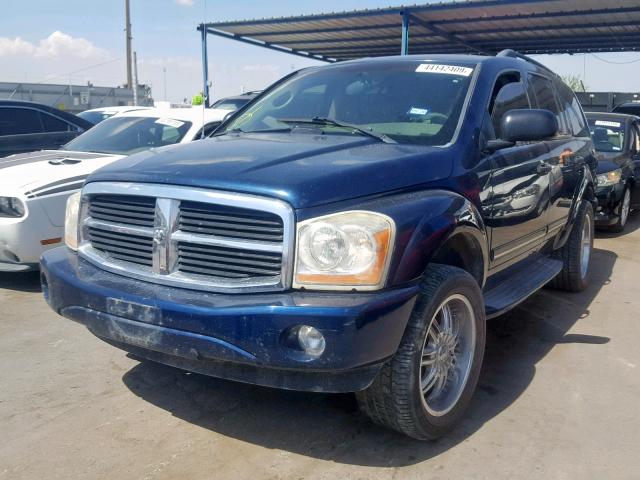 1D8HB58D75F598675 - 2005 DODGE DURANGO LI BLUE photo 2