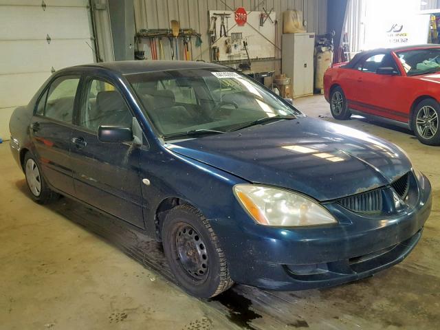 JA3AJ26E14U008072 - 2004 MITSUBISHI LANCER ES BLUE photo 1