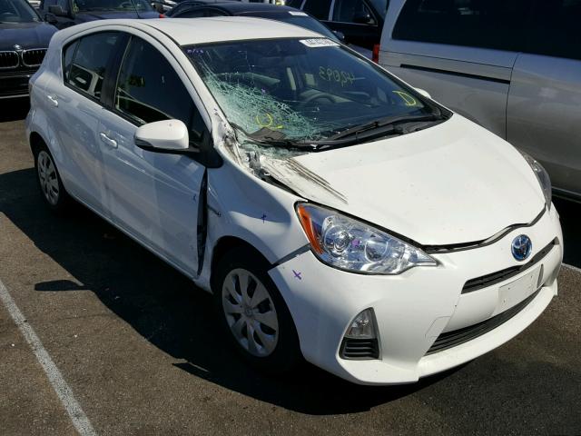 JTDKDTB31E1574002 - 2014 TOYOTA PRIUS C WHITE photo 1