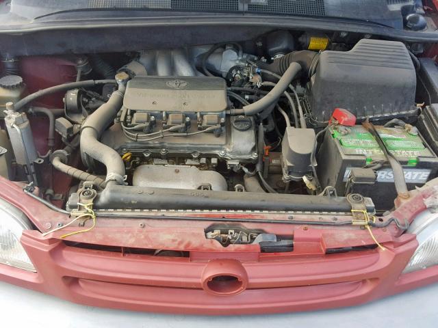 4T3ZF13C9WU077455 - 1998 TOYOTA SIENNA LE RED photo 7