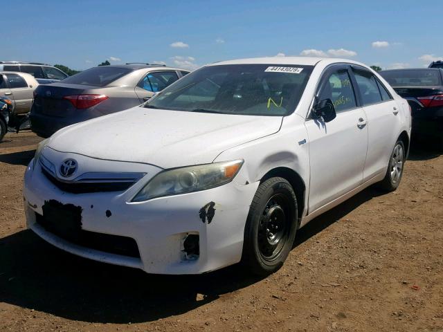 4T1BB3EK7AU115683 - 2010 TOYOTA CAMRY HYBR WHITE photo 2