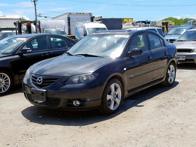 JM1BK323961403957 - 2006 MAZDA 3 S BLACK photo 2