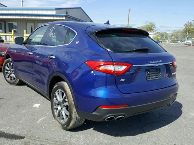 ZN661XUA5HX256588 - 2017 MASERATI LEVANTE BLUE photo 3