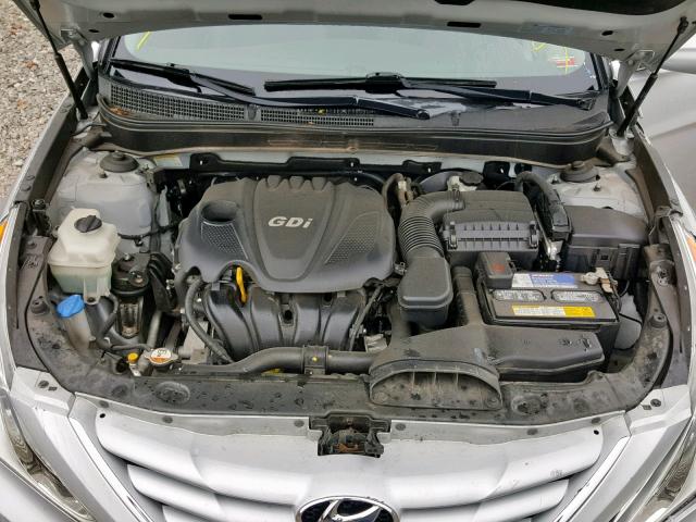 5NPEB4AC0DH561534 - 2013 HYUNDAI SONATA GLS SILVER photo 7