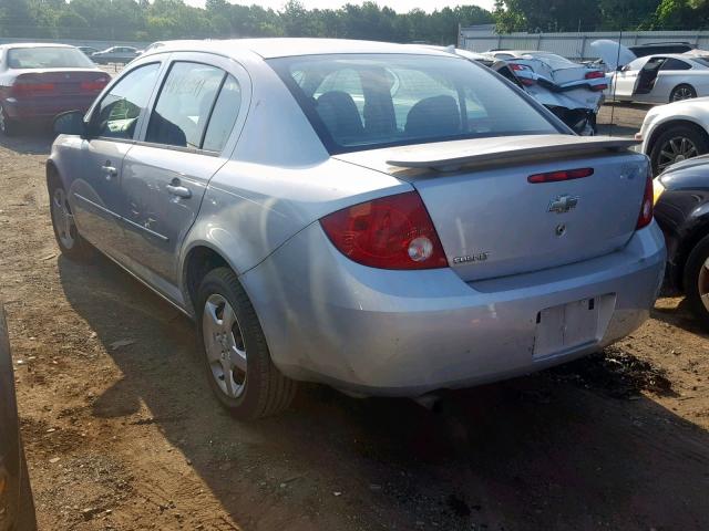 1G1AK52F757661772 - 2005 CHEVROLET COBALT SILVER photo 3