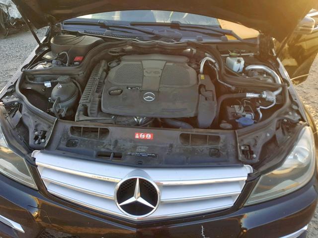 WDDGF5HB9ER319809 - 2014 MERCEDES-BENZ C 350 BLACK photo 7