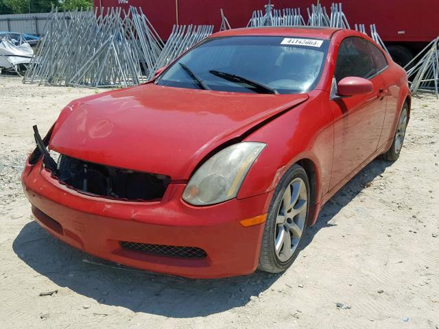 JNKCV54E03M222440 - 2003 INFINITI G35 RED photo 2