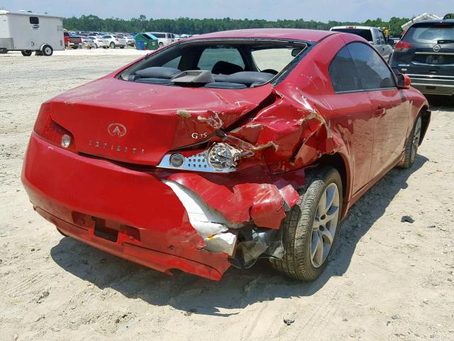 JNKCV54E03M222440 - 2003 INFINITI G35 RED photo 4