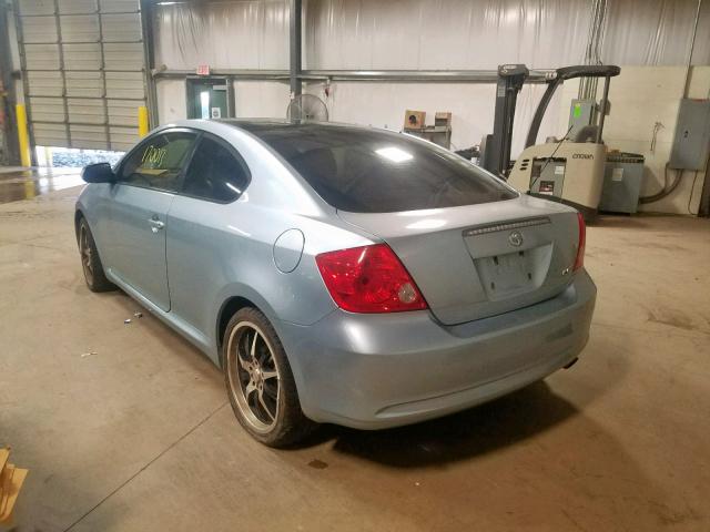 JTKDE177160093513 - 2006 TOYOTA SCION TC ლურჯი ფოტო 3