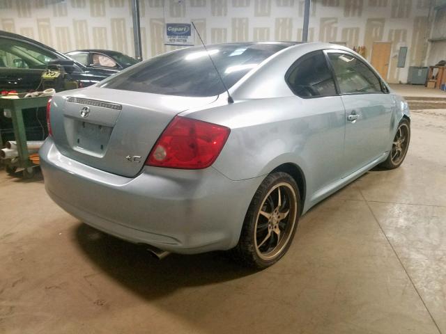 JTKDE177160093513 - 2006 TOYOTA SCION TC ლურჯი ფოტო 4