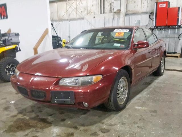 1G2WJ52K0YF244666 - 2000 PONTIAC GRAND PRIX RED photo 2