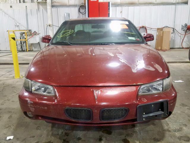 1G2WJ52K0YF244666 - 2000 PONTIAC GRAND PRIX RED photo 9
