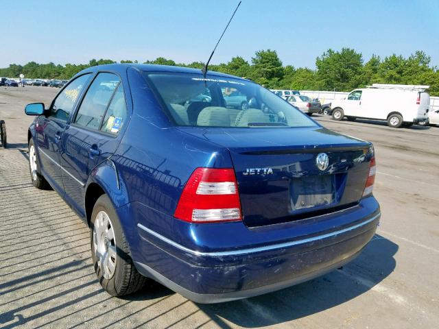 3VWRA69M34M076695 - 2004 VOLKSWAGEN JETTA GL BLUE photo 3