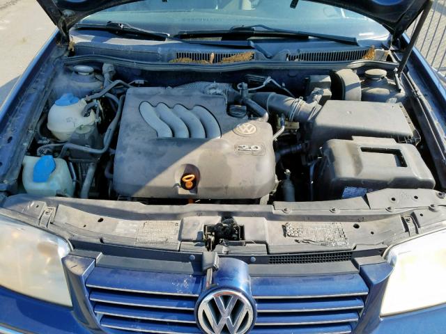 3VWRA69M34M076695 - 2004 VOLKSWAGEN JETTA GL BLUE photo 7