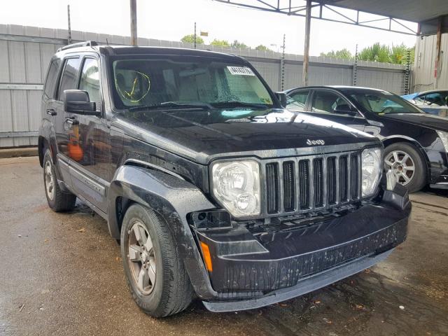 1J8GN28K98W169937 - 2008 JEEP LIBERTY SP BLACK photo 1