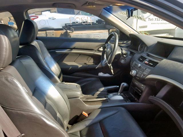 1HGCS22818A001123 - 2008 HONDA ACCORD EXL BLACK photo 5