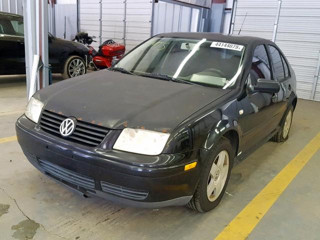 3VWSP69M52M076954 - 2002 VOLKSWAGEN JETTA GLS BLACK photo 2