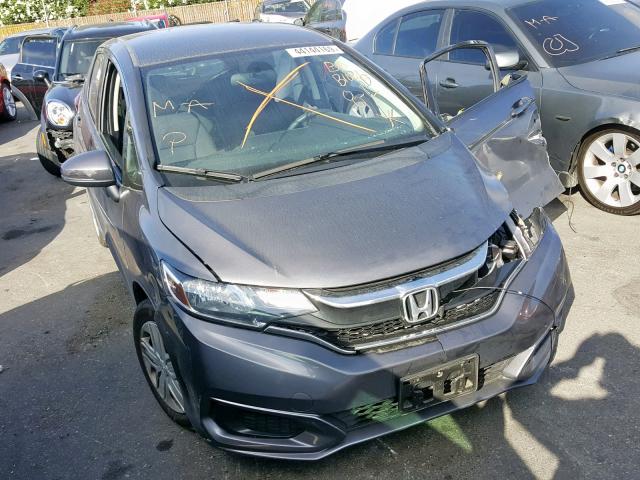 3HGGK5H46KM703875 - 2019 HONDA FIT LX GRAY photo 1