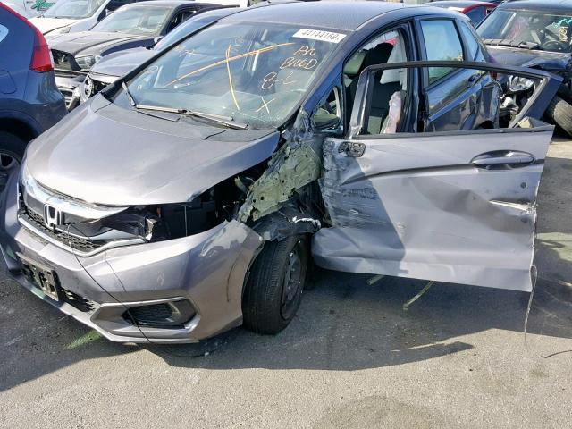 3HGGK5H46KM703875 - 2019 HONDA FIT LX GRAY photo 2