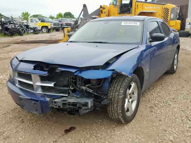 2B3KA33V19H532480 - 2009 DODGE CHARGER SX BLUE photo 2