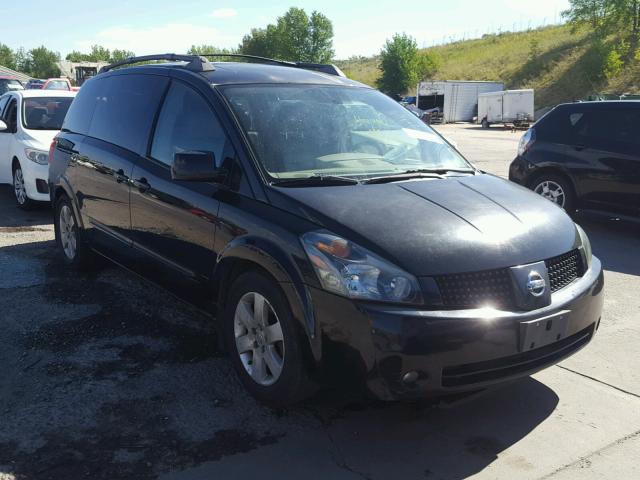 5N1BV28U05N109822 - 2005 NISSAN QUEST S BLACK photo 1