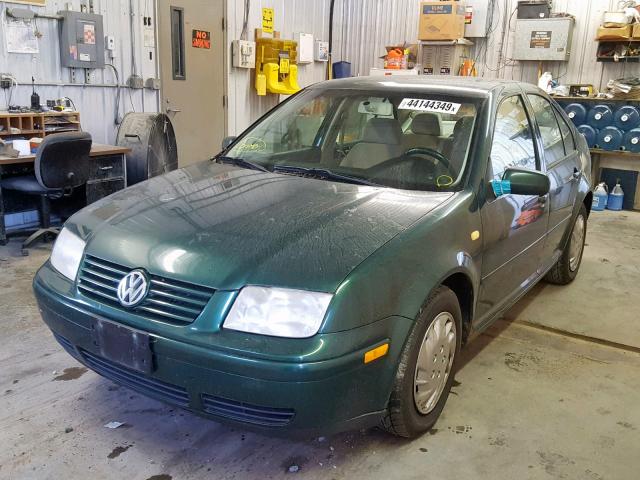 3VWSC29M1YM025741 - 2000 VOLKSWAGEN JETTA GLS GREEN photo 2