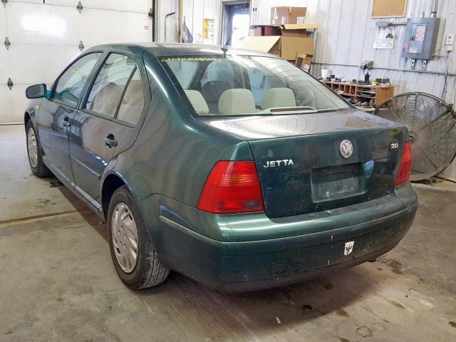 3VWSC29M1YM025741 - 2000 VOLKSWAGEN JETTA GLS GREEN photo 3