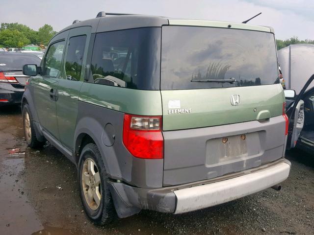 5J6YH28573L034845 - 2003 HONDA ELEMENT EX GREEN photo 3