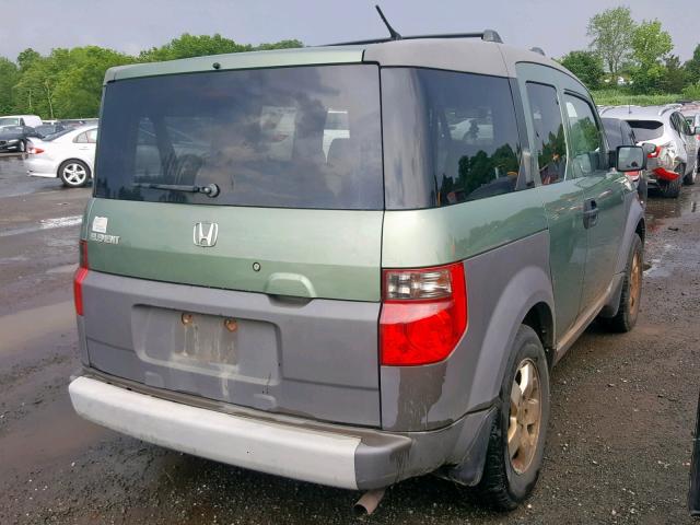 5J6YH28573L034845 - 2003 HONDA ELEMENT EX GREEN photo 4