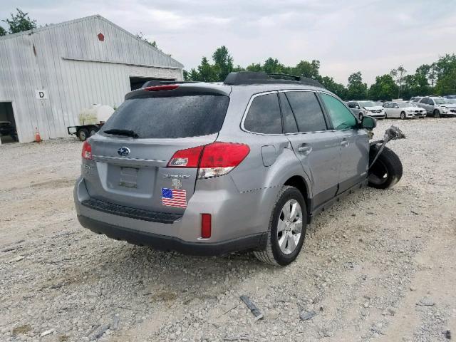 4S4BRCCC6B3430117 - 2011 SUBARU OUTBACK 2. SILVER photo 4