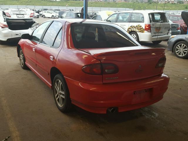 1G1JC524827374965 - 2002 CHEVROLET CAVALIER B RED photo 3