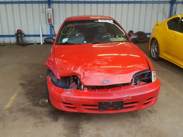 1G1JC524827374965 - 2002 CHEVROLET CAVALIER B RED photo 9