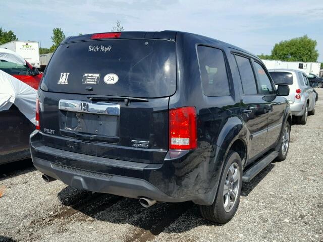 5FNYF4H32FB038217 - 2015 HONDA PILOT SE BLACK photo 4