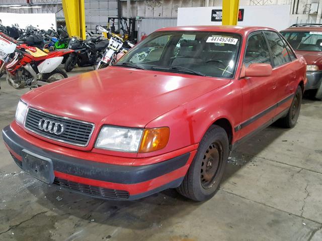 WAUAJ84A1PN034557 - 1993 AUDI 100 RED photo 2