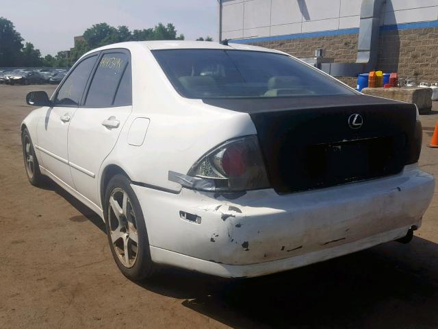 JTHBD182510019393 - 2001 LEXUS IS 300 WHITE photo 3