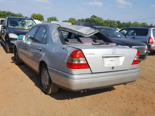 WDBHA28E4TF376857 - 1996 MERCEDES-BENZ C 280 SILVER photo 3