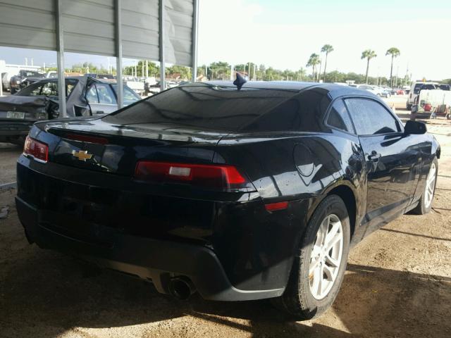 2G1FA1E31E9236243 - 2014 CHEVROLET CAMARO LS BLACK photo 4