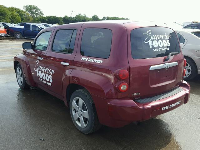 3GNDA13DX6S645637 - 2006 CHEVROLET HHR LS MAROON photo 3