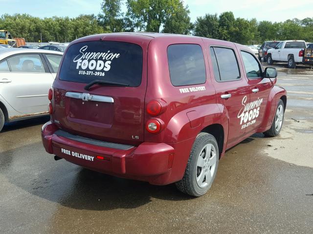 3GNDA13DX6S645637 - 2006 CHEVROLET HHR LS MAROON photo 4