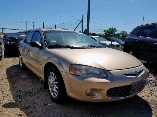 1C3EL56U41N560942 - 2001 CHRYSLER SEBRING LX GOLD photo 1