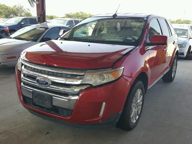 2FMDK3KC8BBA17274 - 2011 FORD EDGE LIMIT RED photo 2