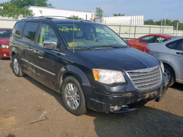 2A8HR64X28R640904 - 2008 CHRYSLER TOWN & COU BLACK photo 1