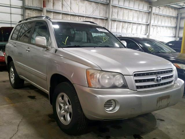 JTEHD21A210006132 - 2001 TOYOTA HIGHLANDER SILVER photo 1