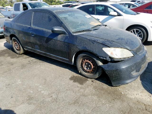 1HGEM21195L045961 - 2005 HONDA CIVIC DX V BLACK photo 1